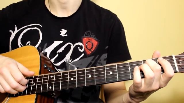 Как играть Люмен Гореть на гитаре (Lumen). Разбор, видеоурок без барре смотреть онлайн