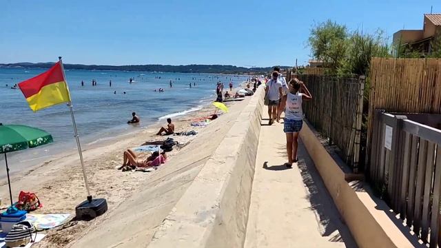 Plage de la Capte. Йер. Франция | пляж | лазурный берег смотреть онлайн