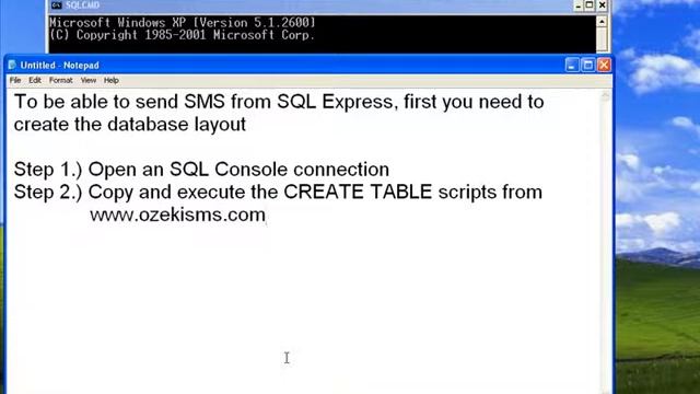 Setup Ozeki NG - SMS Gateway with Microsoft SQL Express - step 2 смотреть онлайн