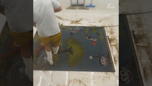 ASMR Rug Cleaning || Mountain Rug Cleaning #asmr #satisfying