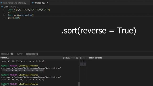 how to use the sort function in python | በአማኛ смотреть онлайн