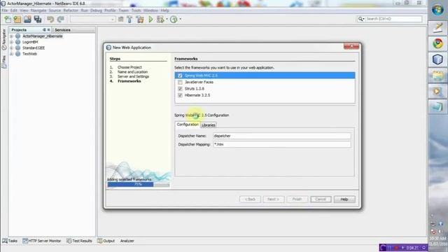 Java framework strut Spring Hibernate tutorial смотреть онлайн