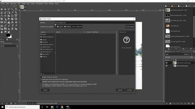 Abrir y exportar imágenes a otros formatos con GIMP смотреть онлайн