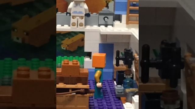 Ледяной замок LEGO Minecraft Лего Майнкрафт смотреть онлайн