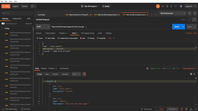 PHP CATEGORIES API смотреть онлайн