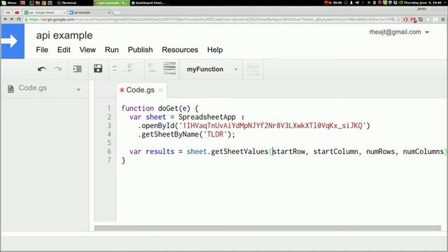 Build the API in Google Script Editor смотреть онлайн