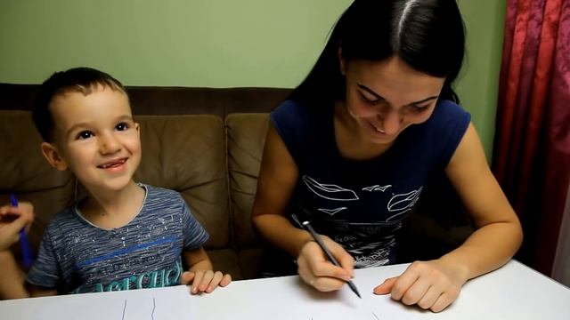 Как нарисовать КОТИКА за 5 минут! Рисуем с Максом, Мама учит рисовать малыша. Lessons, drawing a CA смотреть онлайн