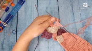 Повязка на голову с переплетением спицами для девочки.. ?