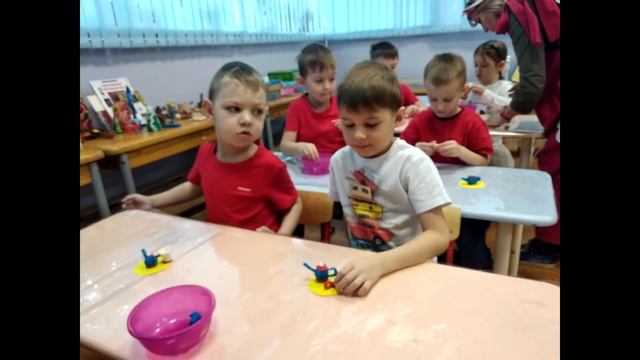 Открытый урок по лепке 