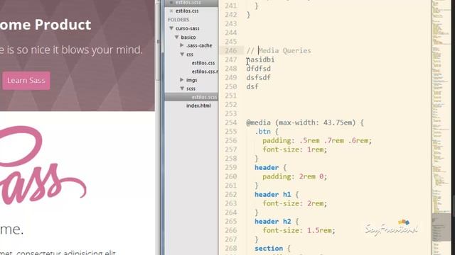 5 - Los Comentarios en Sass - Curso Básico de Sass смотреть онлайн