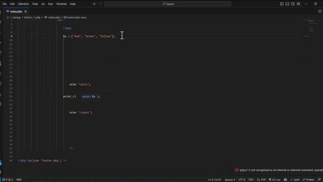 Array Unshift Function in PHP смотреть онлайн