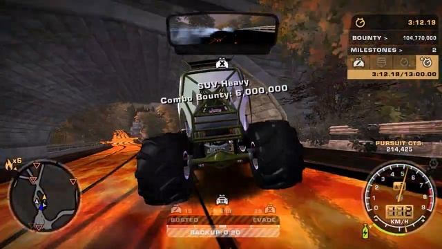 NFS MW Epic Final Pursuit with Chevrolet Gravedigger смотреть онлайн
