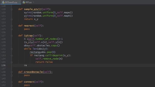 RRT Path Finding Algorithm Visualized in Python using Pygame смотреть онлайн