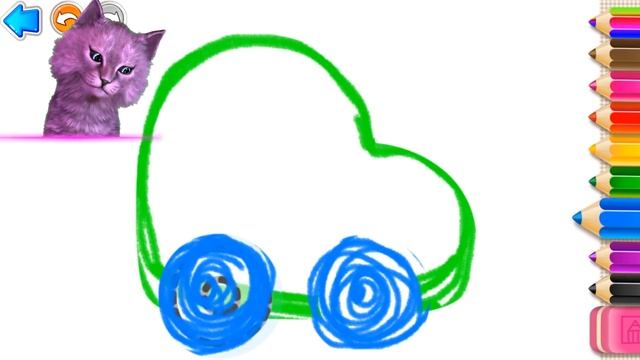 РИСУЕМ ЛОШАДКУ ИГРА для ДЕТЕЙ говорящий КОТЕНОК АБИ играет ДЕТСКИЙ ЛЕТСПЛЕЙ смотреть онлайн