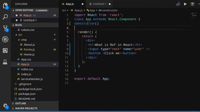 Ref in Reactjs # 24 | What is Ref in Reactjs | Use of Refs in Reactjs | Reactjsfullcource | Reactjs смотреть онлайн