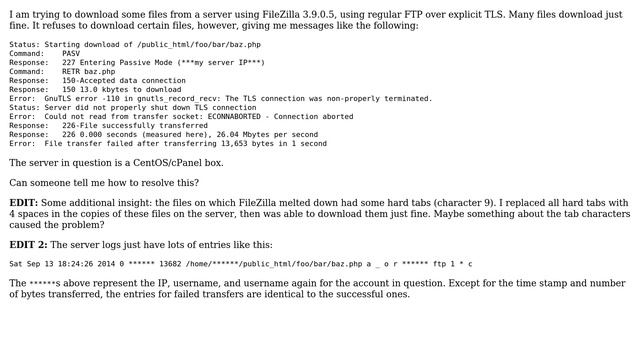 GnuTLS error -110 in gnutls_record_recv: The TLS connection was non-properly terminated смотреть онлайн