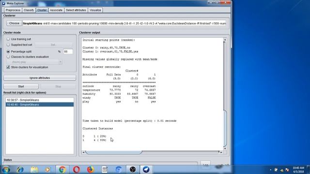 clustering in weka смотреть онлайн