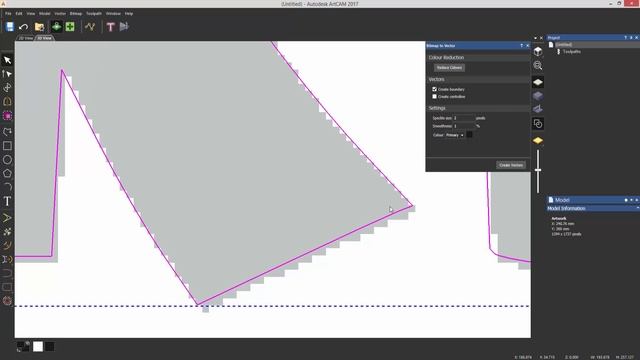 ArtCAM Free - 03-Tracing Images смотреть онлайн