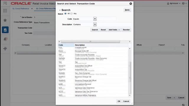 Retail Documentation–Retail Invoice Matching Cloud Service: Creating GL Cross References смотреть онлайн