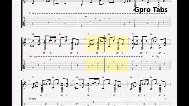 (The Calling) wherever you will go - Fingerstyle Tab - Gpro Tabs смотреть онлайн