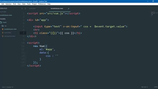 Bài 3. Binding HTML Attributes trong VueJS смотреть онлайн