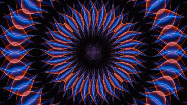 Abstract Circle of Magic Energy Waves Mandala 4K VJ Loop Video | No Copyright Video смотреть онлайн