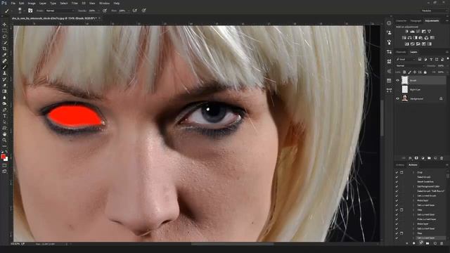 Zombie Maker (Demon Face) Making Photoshop Action Tutorial смотреть онлайн