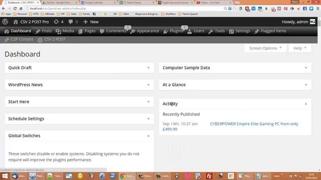 WordPress CSV 2 POST - Activate Dashboard Widgets смотреть онлайн