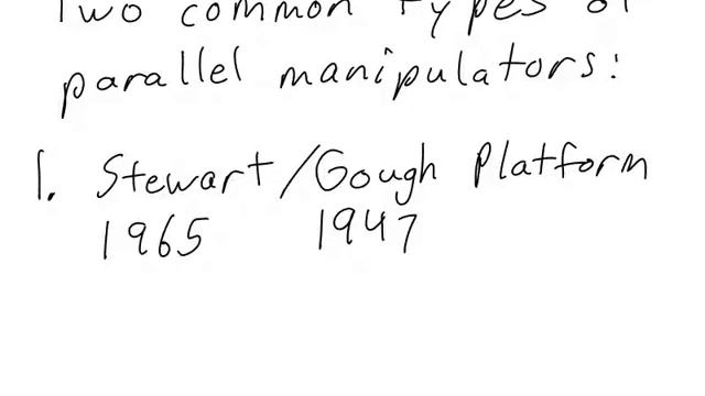 Robotics 2 U1 (Kinematics) S6 (Parallel Manipulators) P1 (Introduction) смотреть онлайн