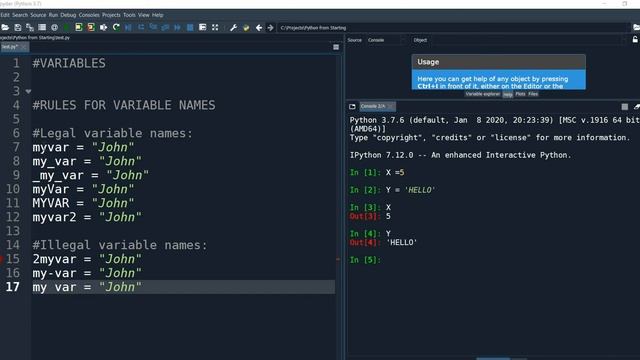 Lecture 2 Variables in python смотреть онлайн