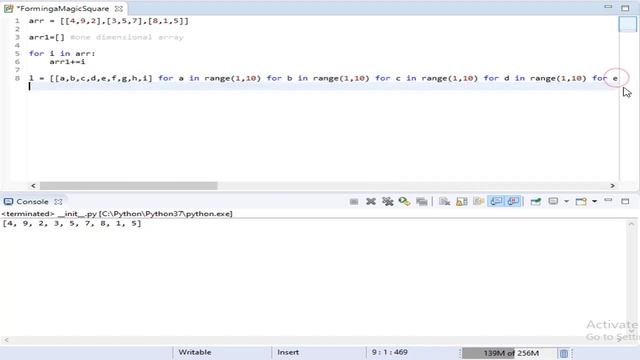 Forming a magic square | Hackerrank Solution in Python смотреть онлайн