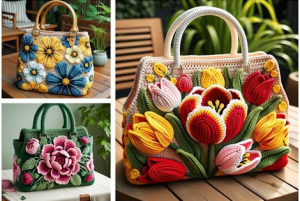 Вязаные сумки - Идеи для вдохновения от  нейросети