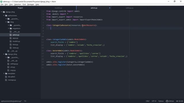 25.- Curso Django 2 | Blog con Django: Añadir Botón Importar y Exportar смотреть онлайн