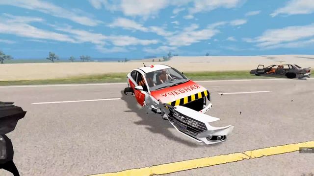 АВТОШКОЛА СМЕРТИ! ПЕРВЫЙ ВЫЕЗД УЧЕНИКА В ГОРОД | BeamNG.drive смотреть онлайн