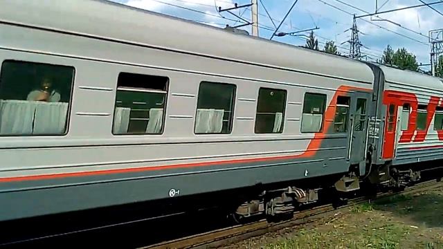 3.08.2018. 'ЭП1-075' с ПДС №373С, 'Махачкала - Тюмень'. смотреть онлайн