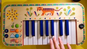 DJECO Animambo Synthesizer Musical Instrument Tan / Играем на пианино