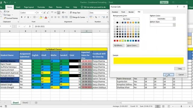 Conditional Formatting - MS Excel , Home Tab - Lesson 1, Part 3.1 смотреть онлайн