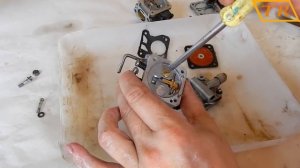 Ремонт и настройка карбюратора КМП-100 от бензопилы Урал