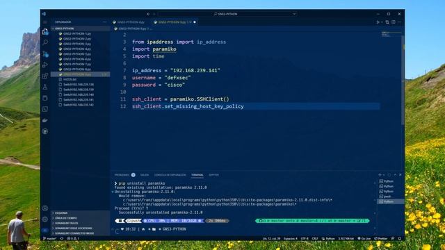 GNS3-PYTHON-PARAMIKO-PARTE 11 смотреть онлайн