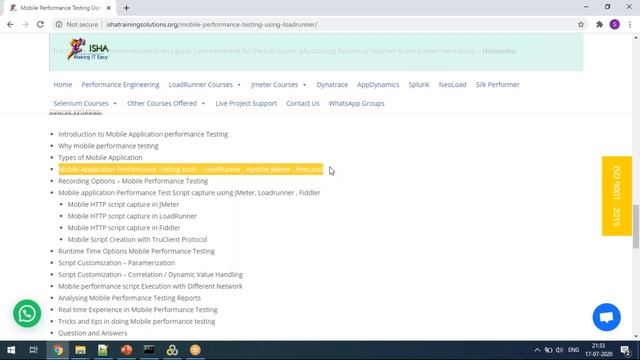 Mobile Performance Testing using LoadRunner Day 1. Pls call/ whatsapp us on +91-8019952427 to enrol смотреть онлайн