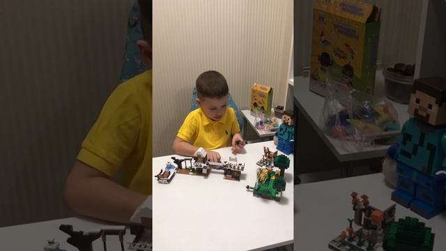 Minecraft LEGO, winter minecraft. / Лего Майнкрафт,пасека Майнкрафт,зимний Майнкрафт смотреть онлайн