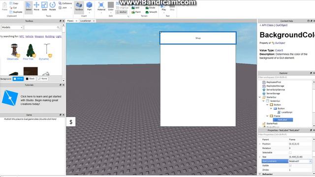 Roblox #1 - Делаем кнопку "Shop" - open/close смотреть онлайн