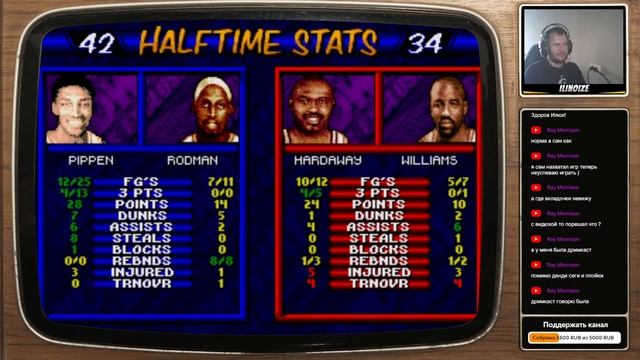 NBA JAM TOURNAMENT EDITION и NBA HANGTIME на SEGA | РЕТРО СТРИМ смотреть онлайн