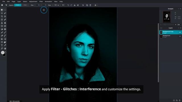 Create A Split RGB Glitch Art Effect in Pixlr E смотреть онлайн