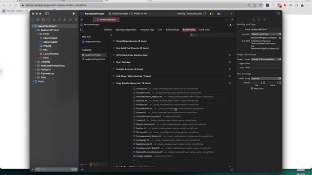React Native Vector Icons - Instalação para Ios смотреть онлайн