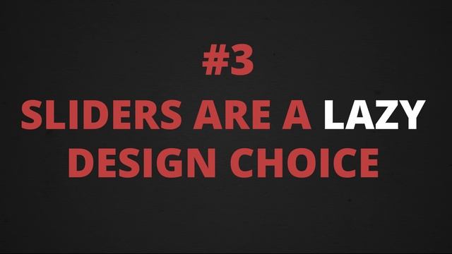 Got a Homepage Slider? Get Rid of It! смотреть онлайн