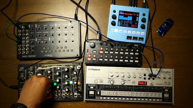 Techno Jam #14: Roland TR-06, Make Noise 0-coast, moog Mavis, Korg SQ-1, 1010music bluebox смотреть онлайн