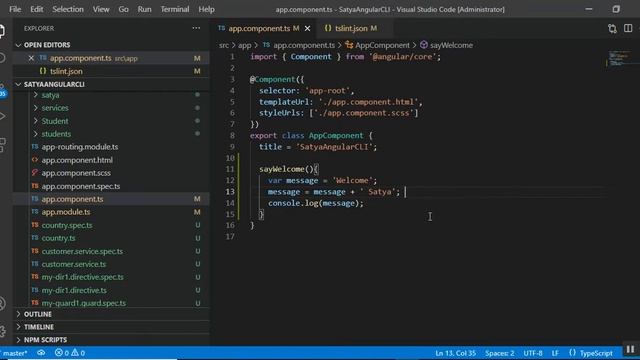 Linting TypeScript Using TSLint In Angular | Angular Tutorial | TSLint Config | Coding Knowledge смотреть онлайн