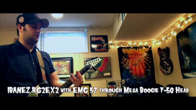 Ibanez RG2EX2 EMG 57 Bridge through Mesa Boogie F 50 Head смотреть онлайн