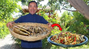 Моллюски приготовленные двумя способами, пикантными и острыми